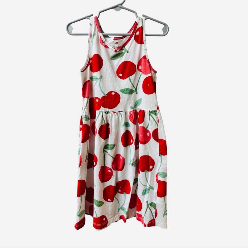 H&M Kids | Cherry Red Print Kids Dress